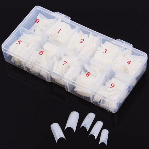 2016 Top Quality Box 500Pcs Clear White Natural French False Acrylic Nail Art Tips UV Gel DIY for WomenTool Accessories