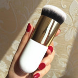 2017 Chubby Foundation Brush White and Brown Makeup Brush Fast Make up Brushes Beauty Essential Makeup Tools