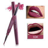 2017 New MISS ROSE 1PC Double-end Lasting Lipliner Waterproof Lip Liner Stick Pencil 8 Colors Party Daily Makeup Lipliner Pen