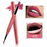 2017 New MISS ROSE 1PC Double-end Lasting Lipliner Waterproof Lip Liner Stick Pencil 8 Colors Party Daily Makeup Lipliner Pen