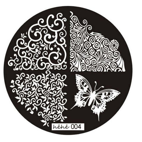 2017 Pattern Nail Art Image Stamp Stamping Plates Manicure Template 004 P30  F35 HW