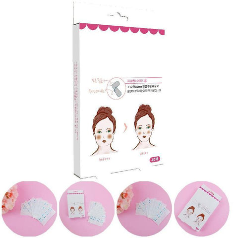 2018 1 Box/40pcs Effective Lift Face Sticker Thin Face Artifact Invisible Sticker Lift Chin Tape Makeup Tools Face Lift Tools