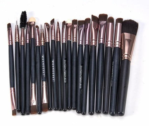 2018 20Pcs Professional Cosmetic Makeup Brushes Set Blush Powder Foundation Eyeshadow Eyeliner Cosmetic Brushes Maquiage 1