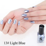 2018 Hottest Mirror Effect Nail Polish Metallic Lacquer Silver Nail Mirror Effect Metal Gold Nail Gel Polish Base Top Nails Art