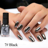 2018 Hottest Mirror Effect Nail Polish Metallic Lacquer Silver Nail Mirror Effect Metal Gold Nail Gel Polish Base Top Nails Art