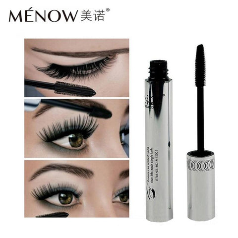 2018 Menow Brand Eye Mascara Makeup Long Eyelash Silicone Brush Curving Lengthening Colossal Mascara Waterproof Black