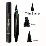 2018 Miss Rose Brand Eyes Liner Liquid Make Up Pencil Waterproof Black Double-ended Makeup Stamps Eyeliner Pencil
