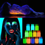 2018 New 20ml UV Glow Neon Face Body Paint Fluorescent Bright Fluo Irradiate luminescent Party Festival Decoration Party Makeup