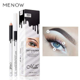 2018 New Eye Liner Color Cheap Eye's Makeup High Quality Menow Brand Long Lasting Pigment Waterproof White Eyeliner Pencil Lot