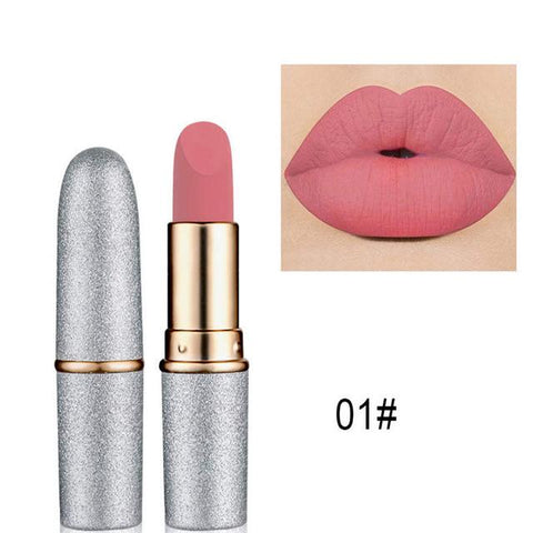 2018 New Lipsticks For Women Sexy Brand Lips Color Cosmetics Waterproof Long Lasting Nude Lipstick Matte Makeup