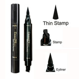 2018 New Miss Rose Brand Eyes Liner Liquid Make Up Pencil Waterproof Black Double-ended Makeup Stamps Eyeliner Pencil