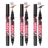 2018 Professional Natural 2 in 1 Waterproof Long lasting Eyebrow Eyeliner Liquid Eyebrow Pen Pencil Makeup Cosmetic Tools