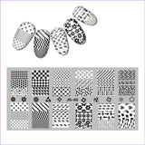2018 Stainless Steel Nail Stamping Plate Template Florid Unicorn Swirl Pattern Zociac Coffee Anchor Arrow Nail Tool JR058-70