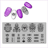 2018 Stainless Steel Stamping Plate Template Xmas Christmas Snow Tea Cup Mandala Red Wine Flower Love Easter Nail Tool JR101-110