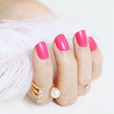 2018 fashion beautiful candy color Nail finished false nails short paragraph 24pcs 54 section Optional