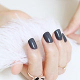 2018 fashion beautiful candy color Nail finished false nails short paragraph 24pcs 54 section Optional
