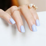 2018 fashion beautiful candy color Nail finished false nails short paragraph 24pcs 54 section Optional
