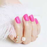 2018 fashion beautiful candy color Nail finished false nails short paragraph 24pcs 54 section Optional