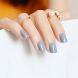 2018 fashion beautiful candy color Nail finished false nails short paragraph 24pcs 54 section Optional