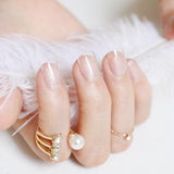 2018 fashion beautiful candy color Nail finished false nails short paragraph 24pcs 54 section Optional
