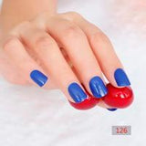 2018 fashion beautiful candy color Nail finished false nails short paragraph 24pcs 54 section Optional