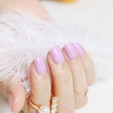 2018 fashion beautiful candy color Nail finished false nails short paragraph 24pcs 54 section Optional