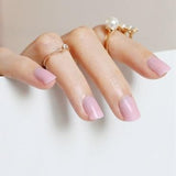 2018 fashion beautiful candy color Nail finished false nails short paragraph 24pcs 54 section Optional