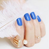 2018 fashion beautiful candy color Nail finished false nails short paragraph 24pcs 54 section Optional