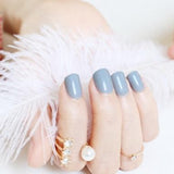 2018 fashion beautiful candy color Nail finished false nails short paragraph 24pcs 54 section Optional