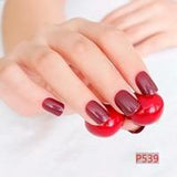 2018 fashion beautiful candy color Nail finished false nails short paragraph 24pcs 54 section Optional