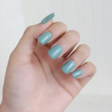 2018 fashion beautiful candy color Nail finished false nails short paragraph 24pcs 54 section Optional