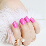 2018 fashion beautiful candy color Nail finished false nails short paragraph 24pcs 54 section Optional
