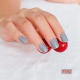 2018 fashion beautiful candy color Nail finished false nails short paragraph 24pcs 54 section Optional
