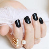 2018 fashion beautiful candy color Nail finished false nails short paragraph 24pcs 54 section Optional