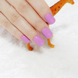 2018 fashion beautiful candy color Nail finished false nails short paragraph 24pcs 54 section Optional