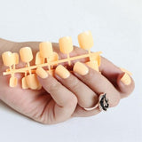 2018 fashion beautiful candy color Nail finished false nails short paragraph 24pcs 54 section Optional