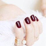 2018 fashion beautiful candy color Nail finished false nails short paragraph 24pcs 54 section Optional