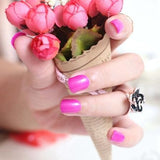 2018 fashion beautiful candy color Nail finished false nails short paragraph 24pcs 54 section Optional
