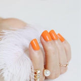 2018 fashion beautiful candy color Nail finished false nails short paragraph 24pcs 54 section Optional