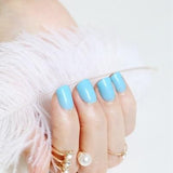 2018 fashion beautiful candy color Nail finished false nails short paragraph 24pcs 54 section Optional