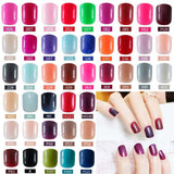 2018 fashion beautiful candy color Nail finished false nails short paragraph 24pcs 54 section Optional