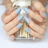 2019 24pcs Hot fashion candy color false nails finished Design 54 Optional