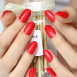 2019 24pcs Hot fashion candy color false nails finished Design 54 Optional