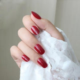 2019 24pcs Hot fashion candy color false nails finished Design 54 Optional