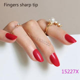 2019 24pcs Hot fashion candy color false nails finished Design 54 Optional