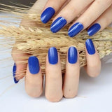 2019 24pcs Hot fashion candy color false nails finished Design 54 Optional