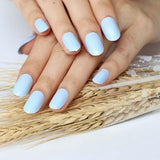 2019 24pcs Hot fashion candy color false nails finished Design 54 Optional