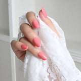 2019 24pcs Hot fashion candy color false nails finished Design 54 Optional