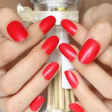 2019 24pcs Hot fashion candy color false nails finished Design 54 Optional