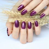 2019 24pcs Hot fashion candy color false nails finished Design 54 Optional